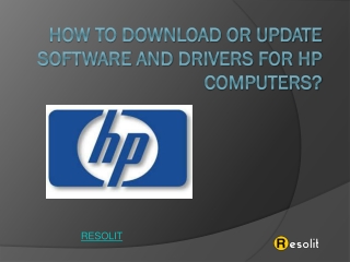 How to Download or Update Software and Drivers for HP Computers?