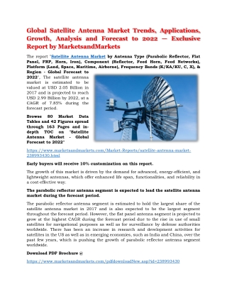 Satellite Antenna Market