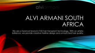 Alvi Armani South Africa