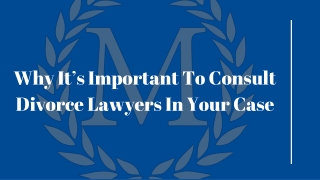 Why It’s Important To Consult Divorce Lawyers In Your Case