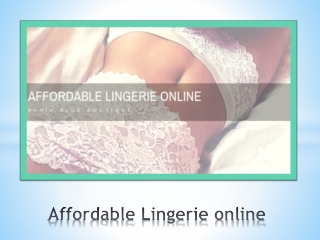 Affordable Lingerie Online To Slip Into Comfortable Night Sleep