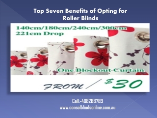 Top Seven Benefits of Opting for Roller Blinds