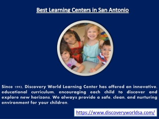 Best Learning Centers in San Antonio