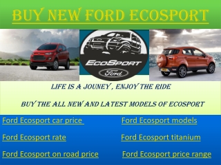 BUY NEW FORD ECOSPORT