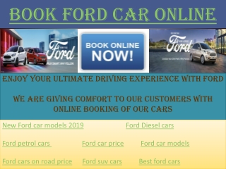 Book ford car online