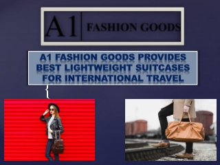 A1 FASHION GOODS Provides Best Lightweight Suitcases for International Travel