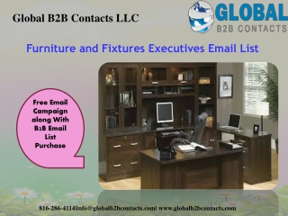 Furniture and Fixtures Executives Email List