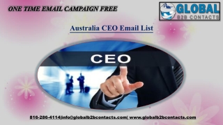 Australia CEO Email List