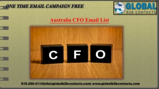 Australia CFO Email List