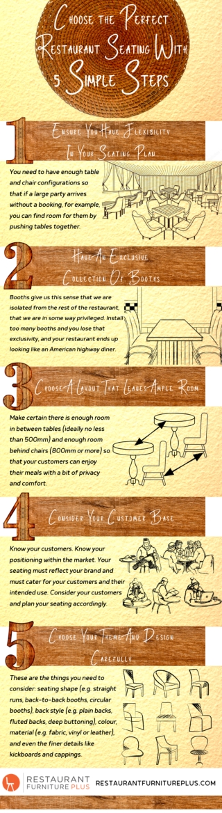 Choose the Perfect Restaurant Seating With 5 Simple Steps