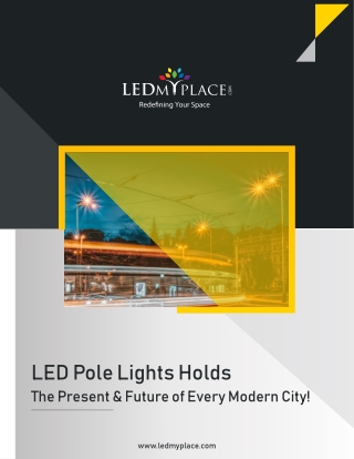 LED Pole lights holds the present & future of every modern city