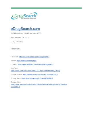 eDrugSearch Business Info