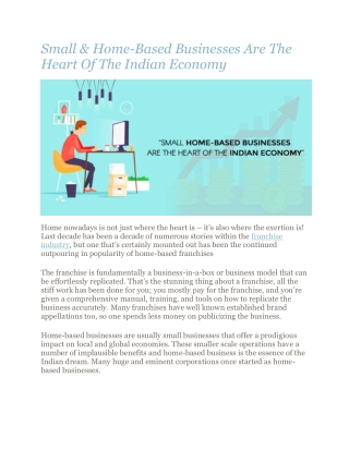 Small & Home-Based Businesses Are The Heart Of The Indian Economy