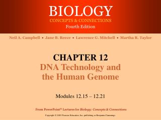 CHAPTER 12 DNA Technology and the Human Genome