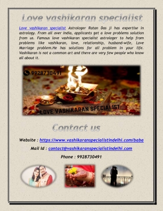 Love vashikaran specialist