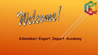 Import And Export Training - Export And Import Training