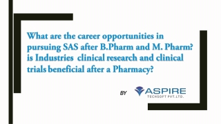 SAS Certified Clinical Trials Programmer | SAS training in pune | SAS Authorized