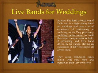 Live Bands for Weddings | Best | Top 10 Live Bands for Weddings