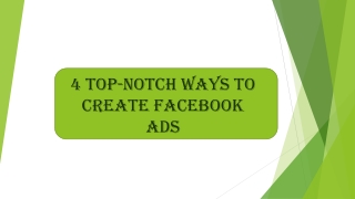 Create Facebook Ads