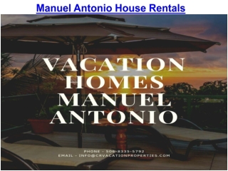 Manuel Antonio House Rentals