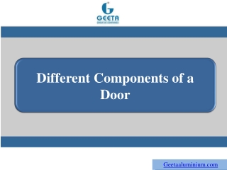 Different Components of a Door