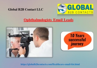 Ophthalmologists Email Leads