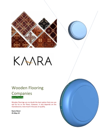 Wooden Flooring Companies in India