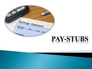 Pay Stubs