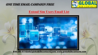 Extend Sim Users Email List