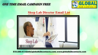 Sleep Lab Director Email List