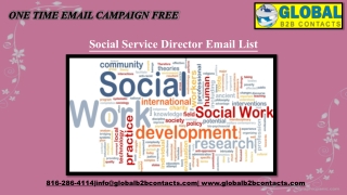 Social Service Director Email List