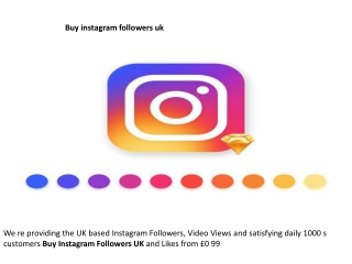 Buy Instagram Followers UK