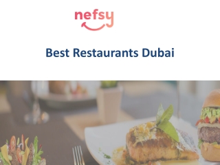 Best restaurants Dubai