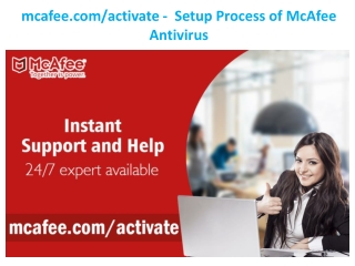 mcafee.com/activate - Setup Process of McAfee Antivirus