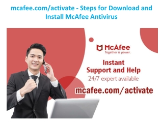 mcafee.com/activate - Steps for Download and Install McAfee Antivirus