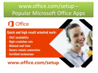 office.com/setup -Office 365 or 2019 - Microsoft Office setup