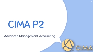 CIMA P2 Exam Preparation