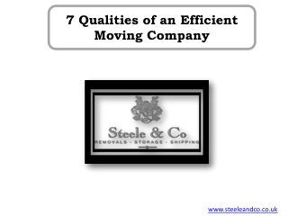 7 Qualities of an Efficient Moving Company