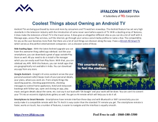 Coolest Things about owning an Android TV
