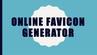 Online favicon generator