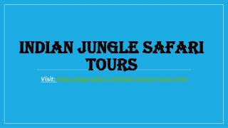 Indian jungle safari tours