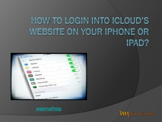 How To Login into iCloud’s Website on Your iPhone or iPad?