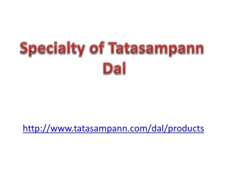 Tata sampann - Dal Products Speciality