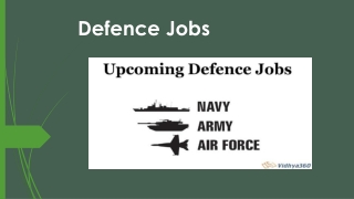 Upcoming Defence Jobs 2019 - Latest Defence Recruitment Notificatioin