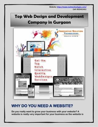 Top Web Design and Development Company in Gurgaon