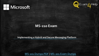 Useful MS-201 practice test | MS-201 dumps help you pass the certification
