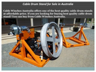 Cable Drum Stand for Sale in Australia