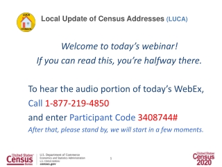 Welcome to today’s webinar! If you can read this, you’re halfway there.
