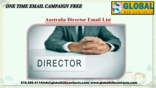 Australia Director Email List