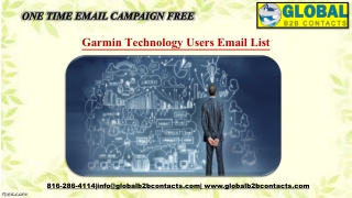 Garmin Technology Users Email List